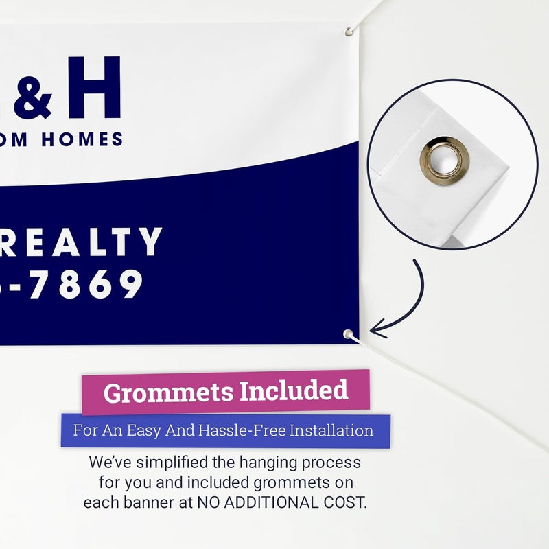 CustomForMe Personalized Vinyl Banner – Vinyl Printed Customizable Banner for Indoor and Outdoor Use (4'x8') - Image 4